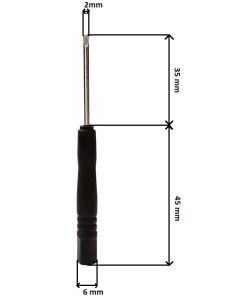 Platte 2 mm schroevendraaier